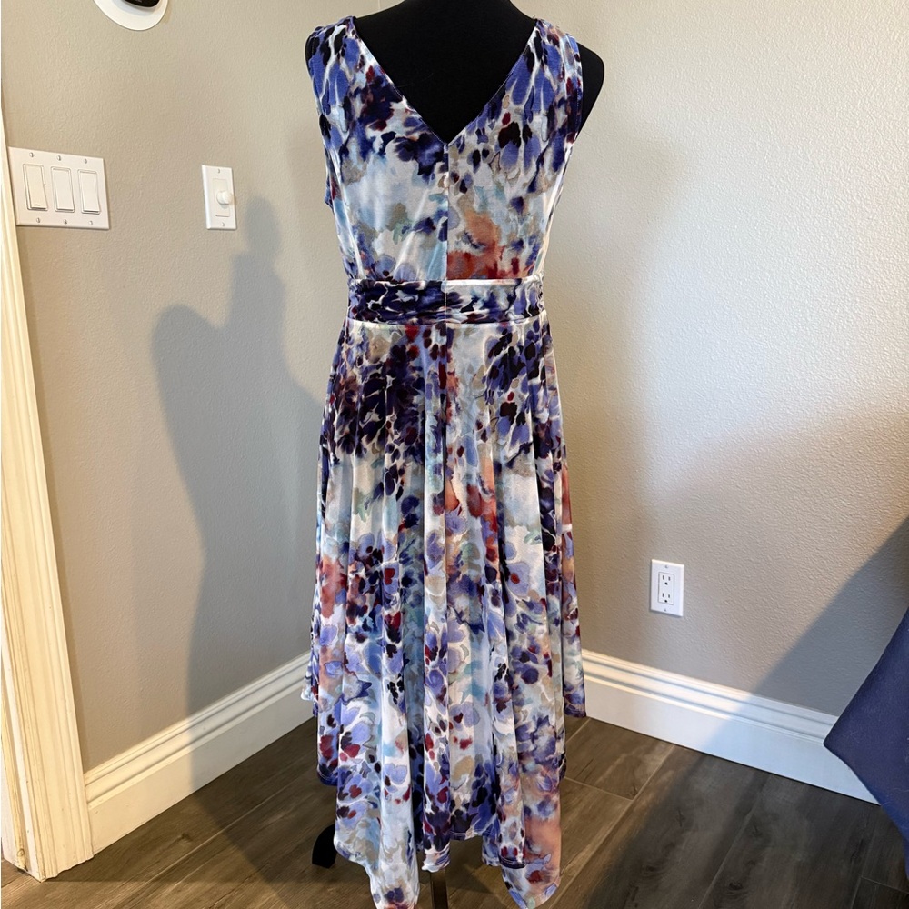 Simply Vera Vera Wang Purple and Pink Pleated Sundress